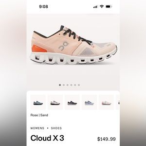 Cloud x tennis shoes